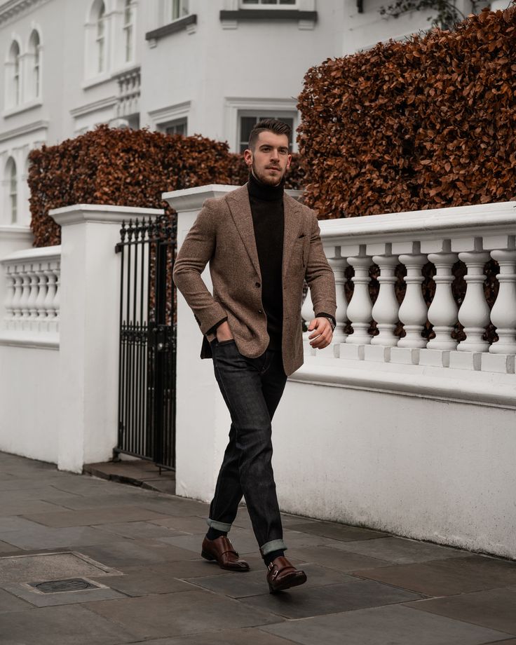 Turtleneck with a Tweed Jacket Turtleneck with a Tweed Jacket