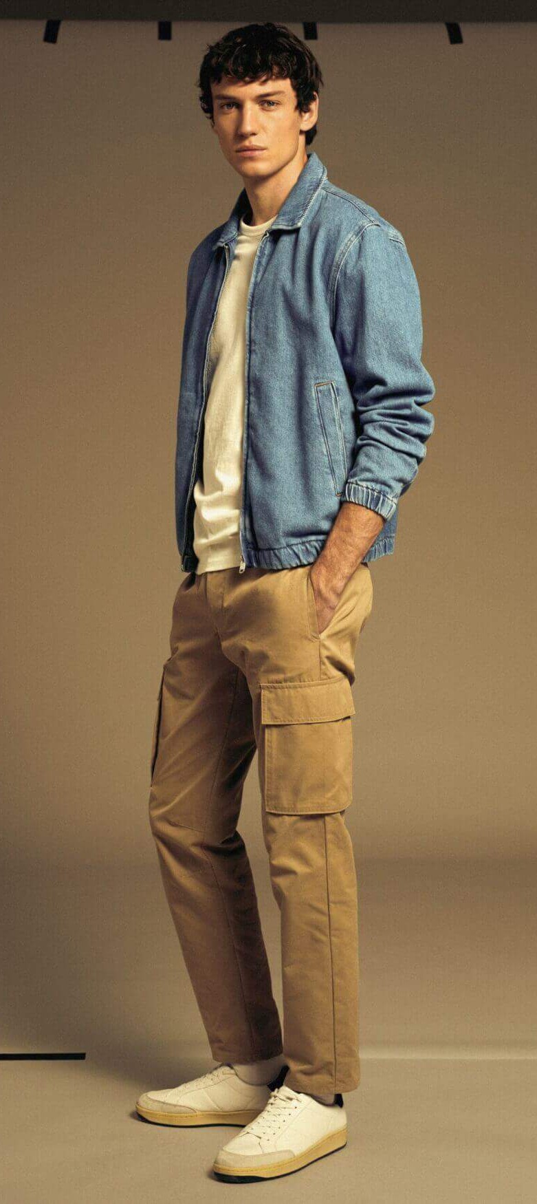 Denim Bomber Jacket with Jeans Denim Bomber Jacket with Jeans