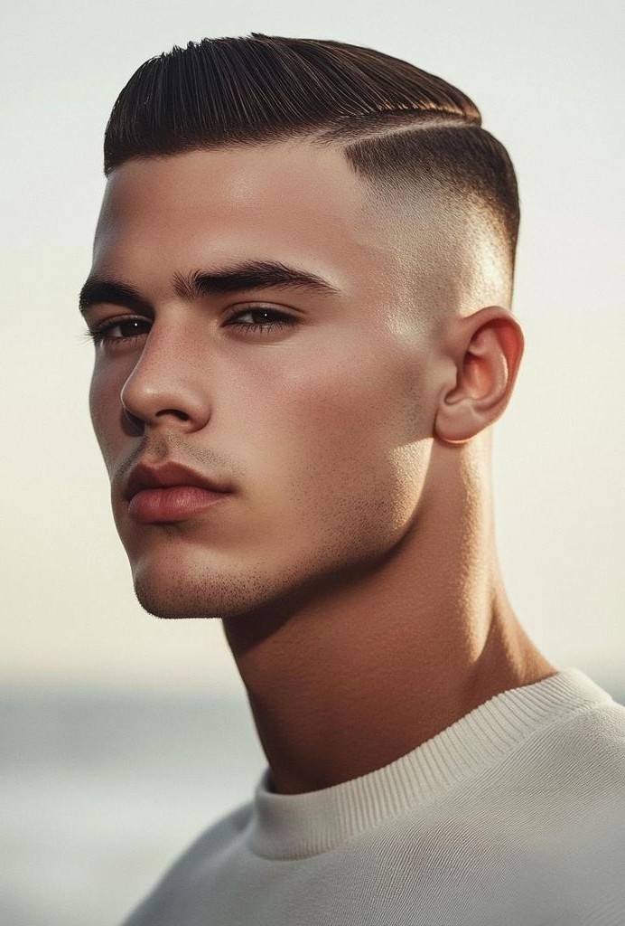 Clean-Cut Sides With Tight Fade Cut Clean-Cut Sides With Tight Fade Cut