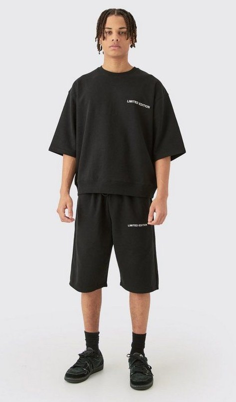 Slides and Short with Oversized Tee Slides and Short with Oversized Tee