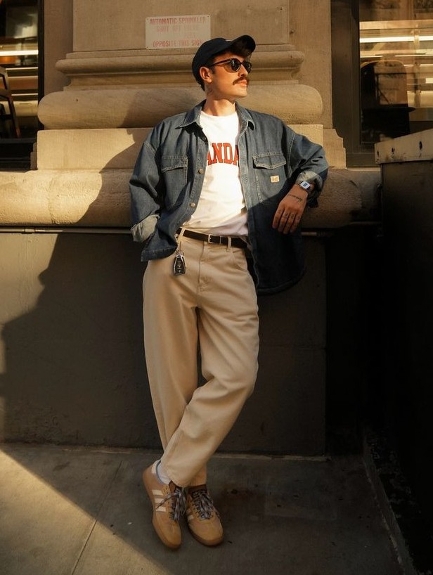 Trucker Cap With Denim Jackets and Trousers Trucker Cap With Denim Jackets and Trousers