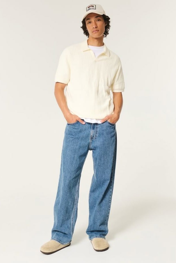 Trucker Cap with Denim and White Tee Trucker Cap with Denim and White Tee