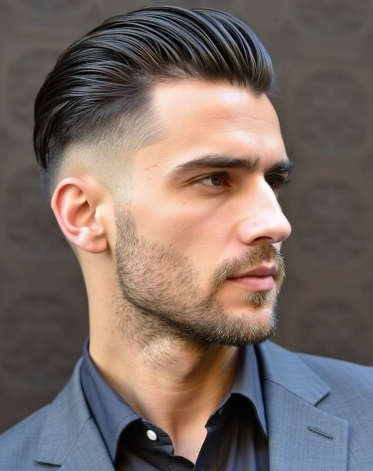 Clean Look With Slicked Haircut Clean Look With Slicked Haircut