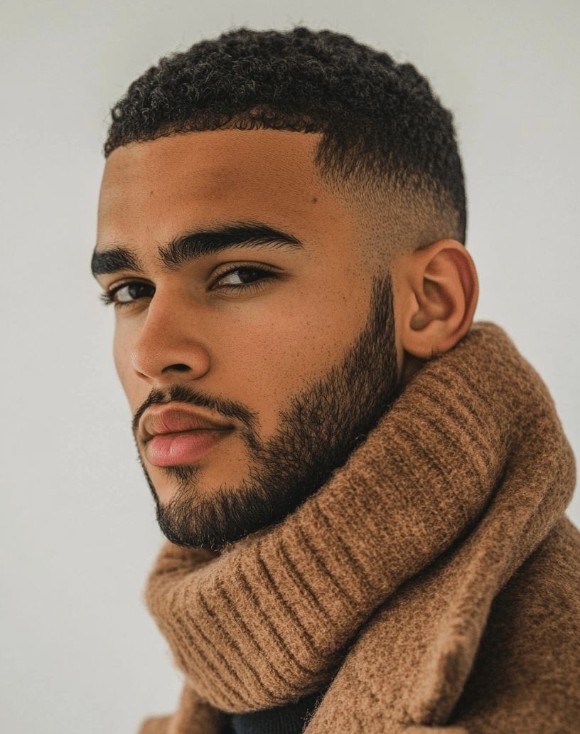 Sides Clean and Sharp Look With Afro Taper Cut Sides Clean and Sharp Look With Afro Taper Cut