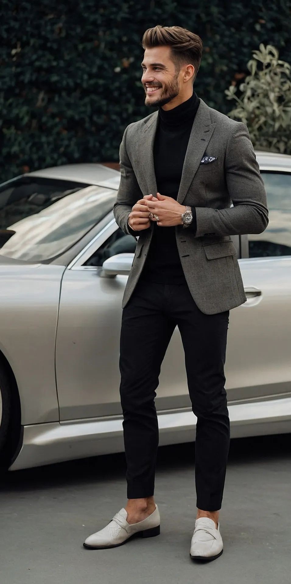 Blazer over a Turtleneck Blazer over a Turtleneck