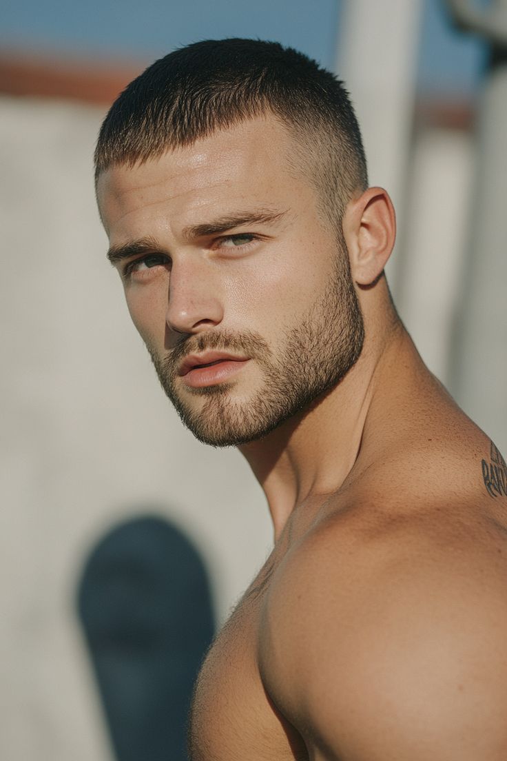 Buzz Cut Hairstyle Highlight Facial Features well Buzz Cut Hairstyle Highlight Facial Features well