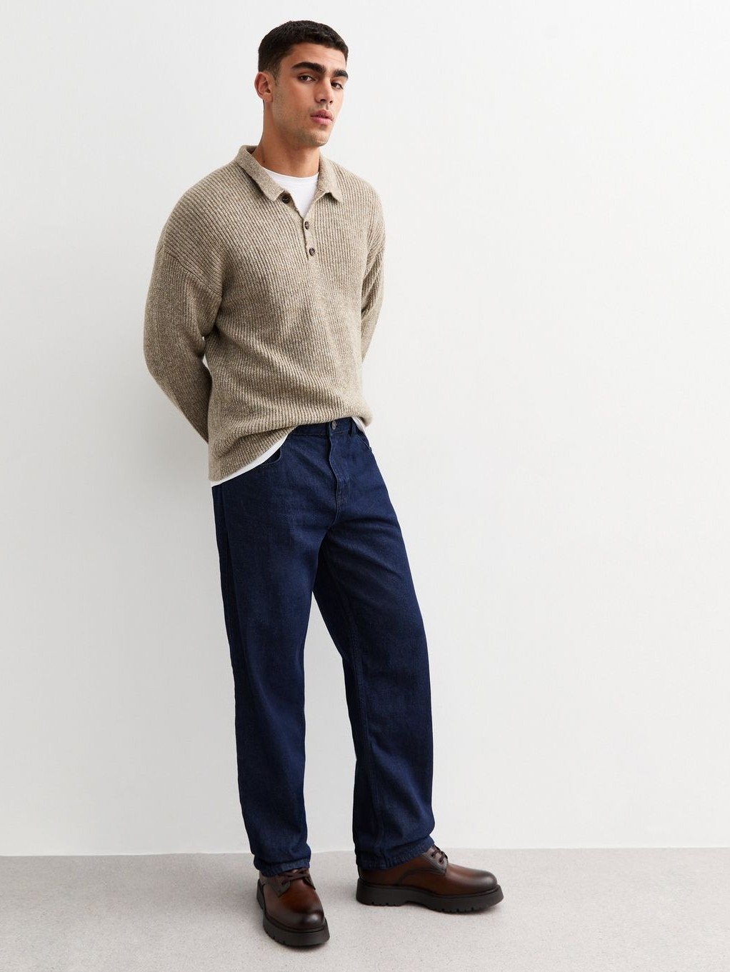 Dark Blue Relaxed Fit Jeans Dark Blue Relaxed Fit Jeans
