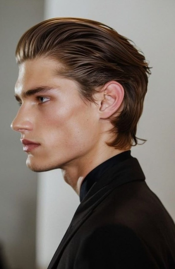 Long Slick Back Hairstyle Long Slick Back Hairstyle