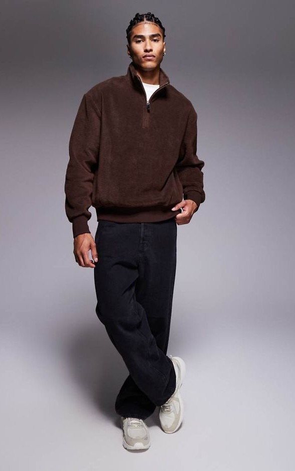 Sweater With Half-Zip Sweater With Half-Zip