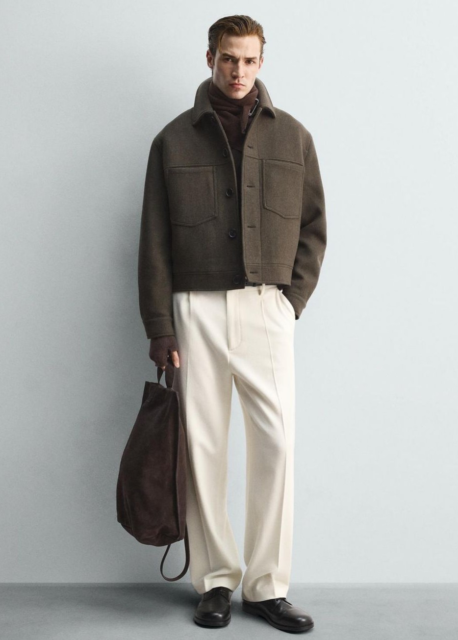 Wool Blend Jacket With Trouser Wool Blend Jacket With Trouser